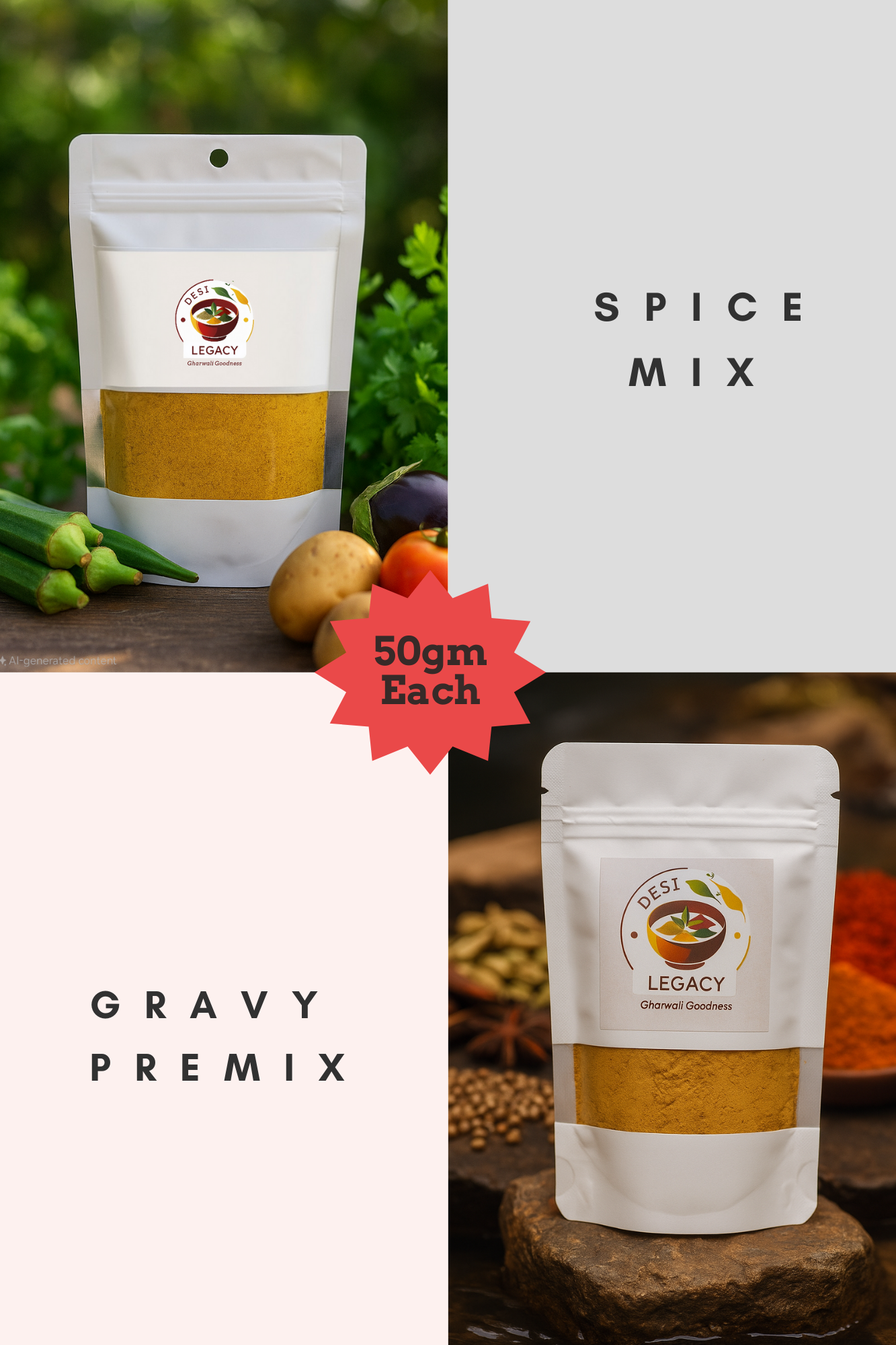 Combo - Spice Mix & Gravy Premix